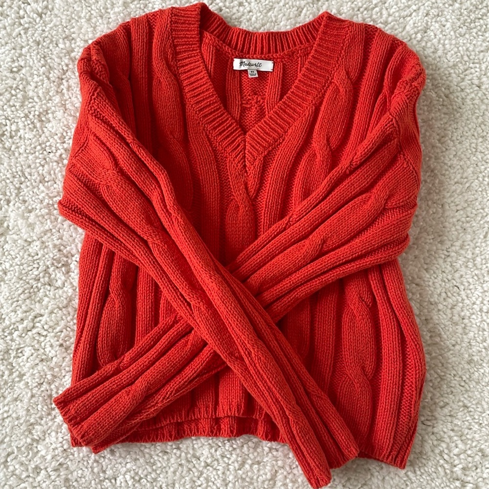 Madewell cropped sweater